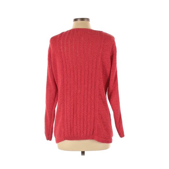 Rachel Zoe Karla Pullover Sweater Open Knit Coral - Picture 6 of 10